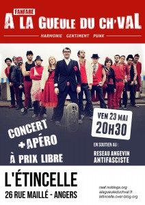 concert a la gueule du chval - reseau angevin antifa