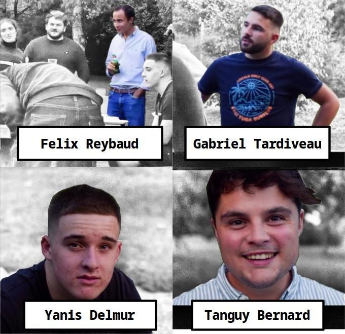 Miniatures des visages des militants nationalistes du Red.